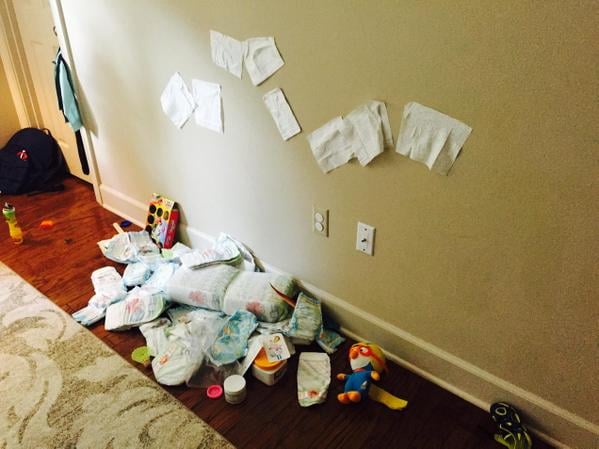 When their neutral palette was punctuated by diapers.