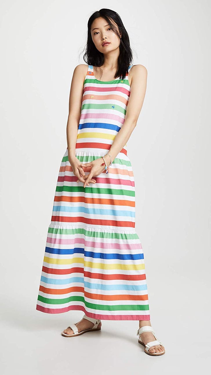 Mira Mikati Striped Sleeveless Dress | Best Vacation Clothes from ...