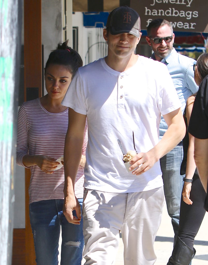 Mila Kunis and Ashton Kutcher Out in LA May 2016