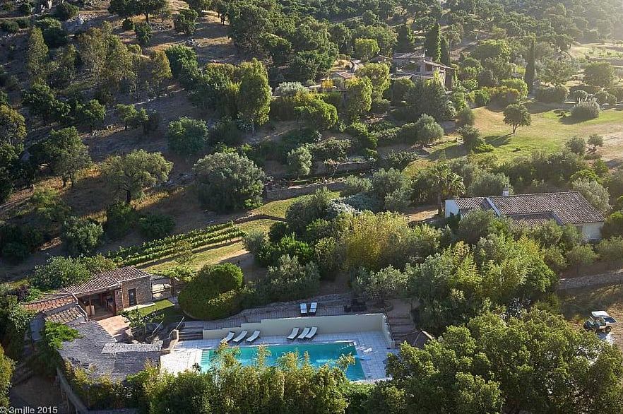 The grounds encompass 37 lush acres.