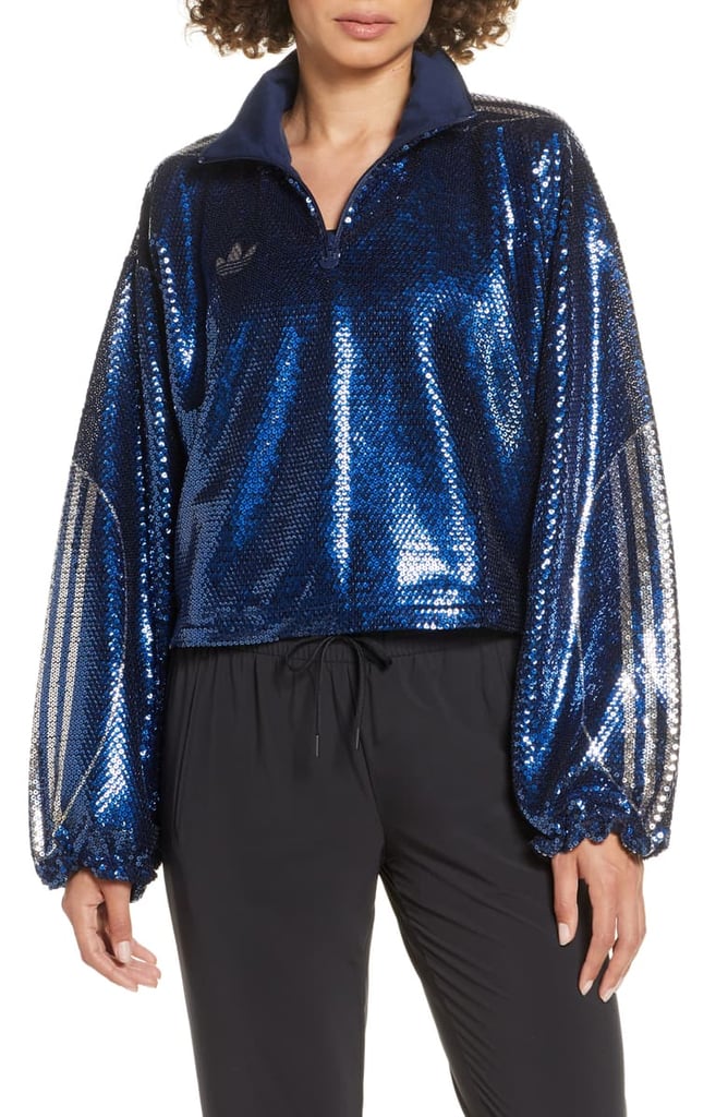 Adidas Originals Sequin Quarter Zip Track Top