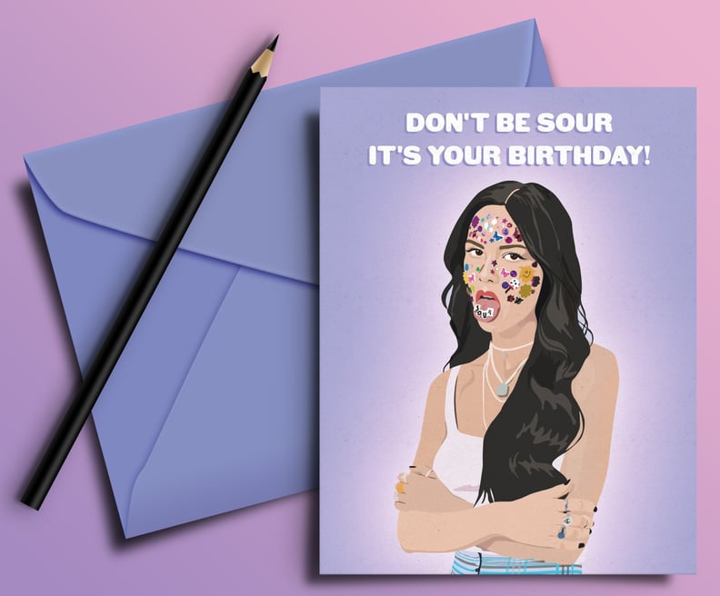 Olivia Rodrigo "Sour" Birthday Card
