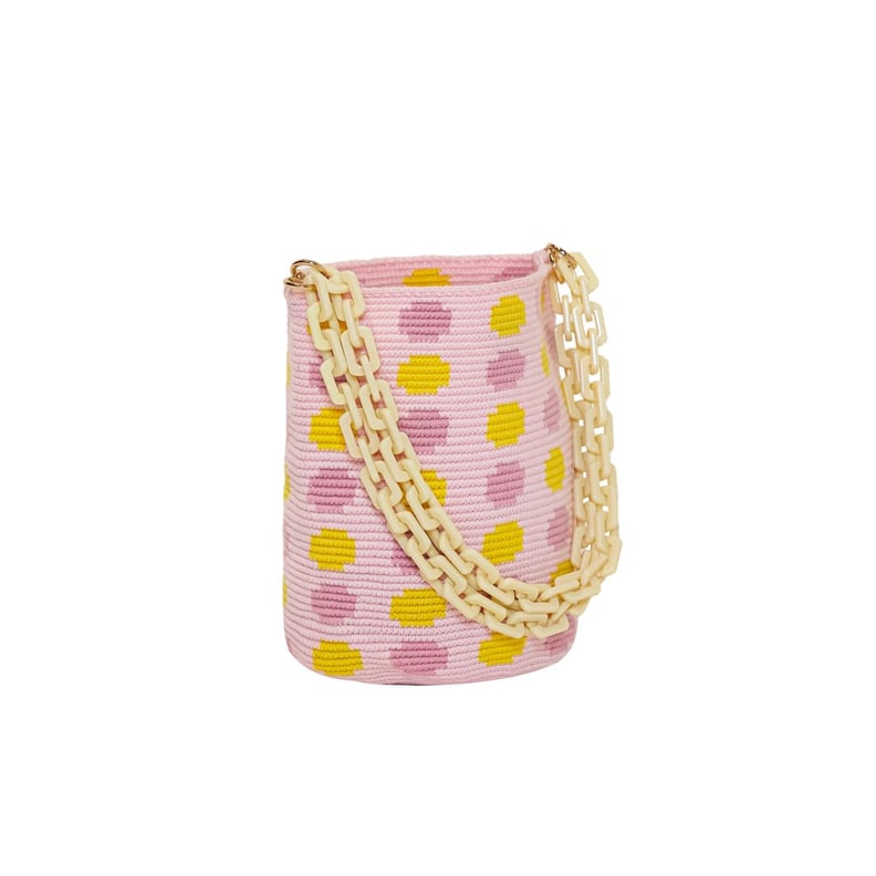 Soraya Hennessy Pastel Polka Midi Bag