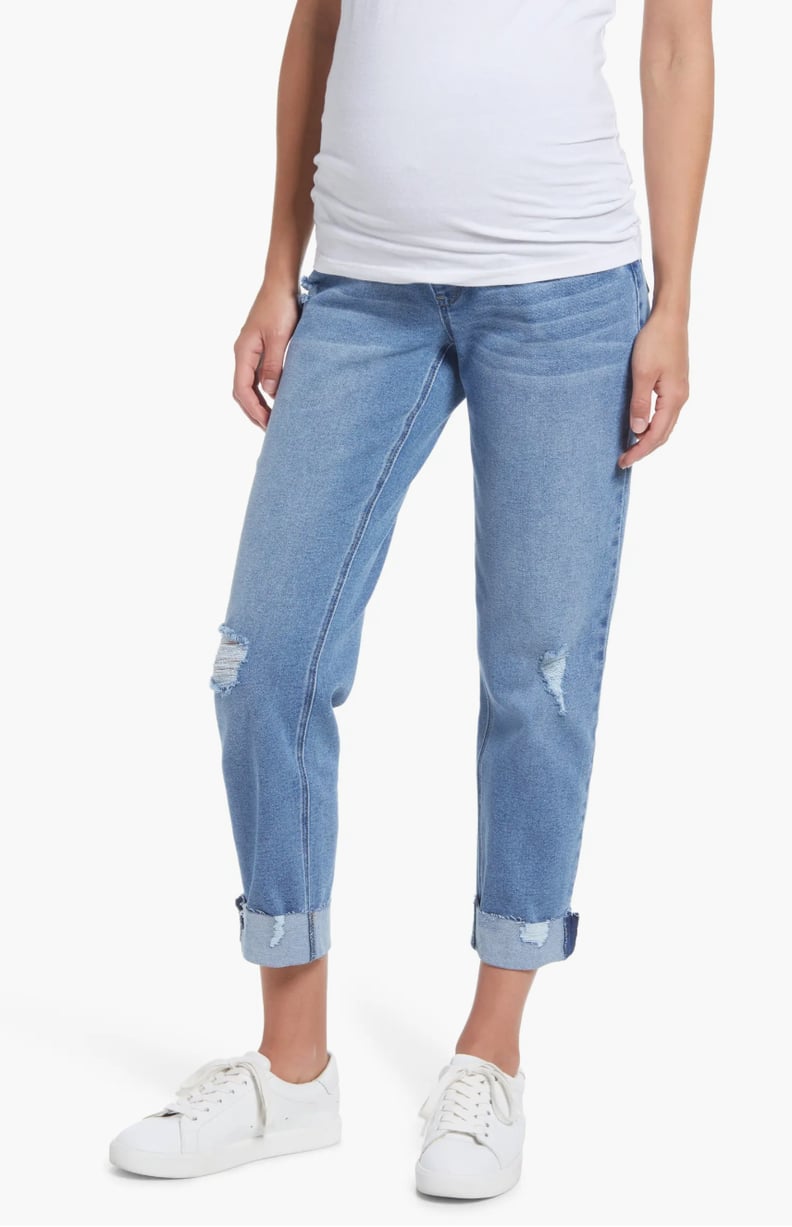 Best Distressed Maternity Jeans