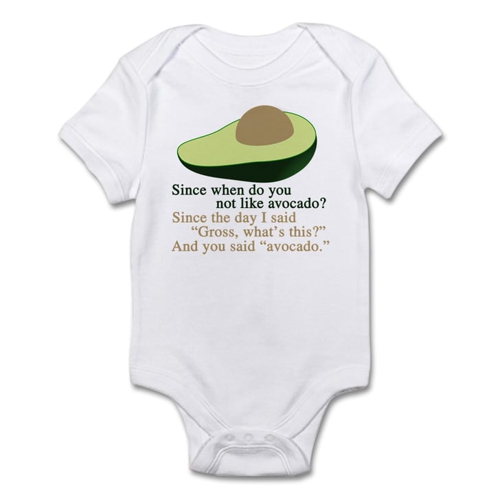 avocado baby onesie