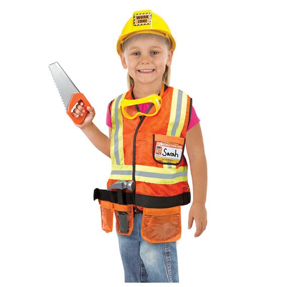 Melissa & Doug Construction Worker Role Play Costume Set