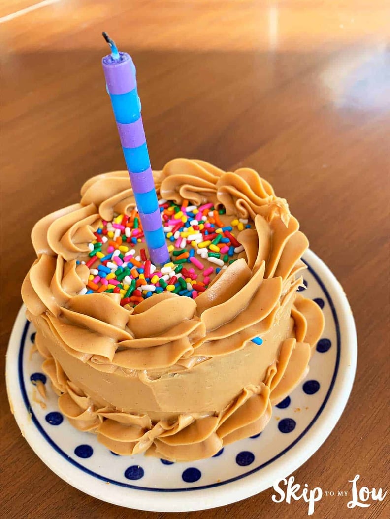 Peanut Butter and Carrot Dog Birthday Cake