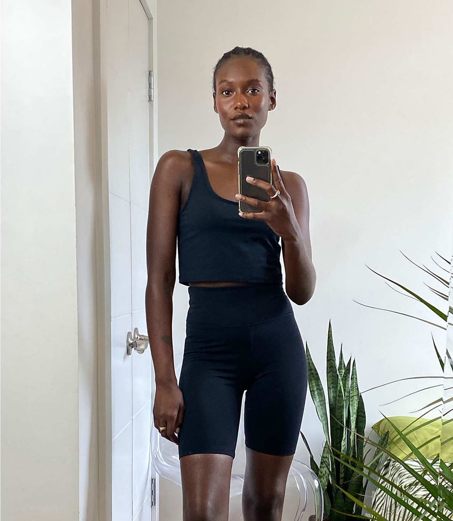 Lou and Grey Terry Bralette and Biker Shorts