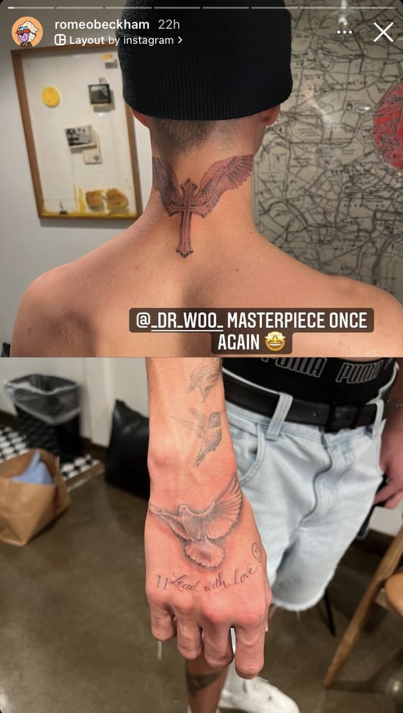 Romeo Beckham's New Tattoos Inspired by Dad David Beckham