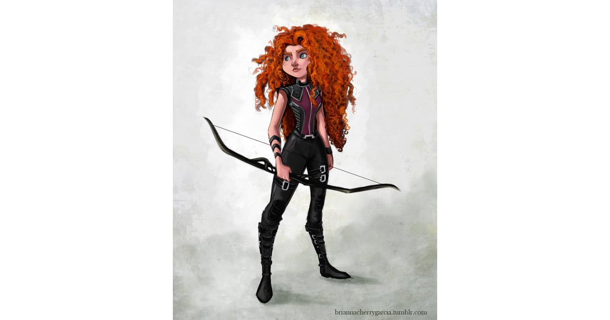 Hawkeye Merida Disney Princess Art Popsugar Love And Sex Photo 150 