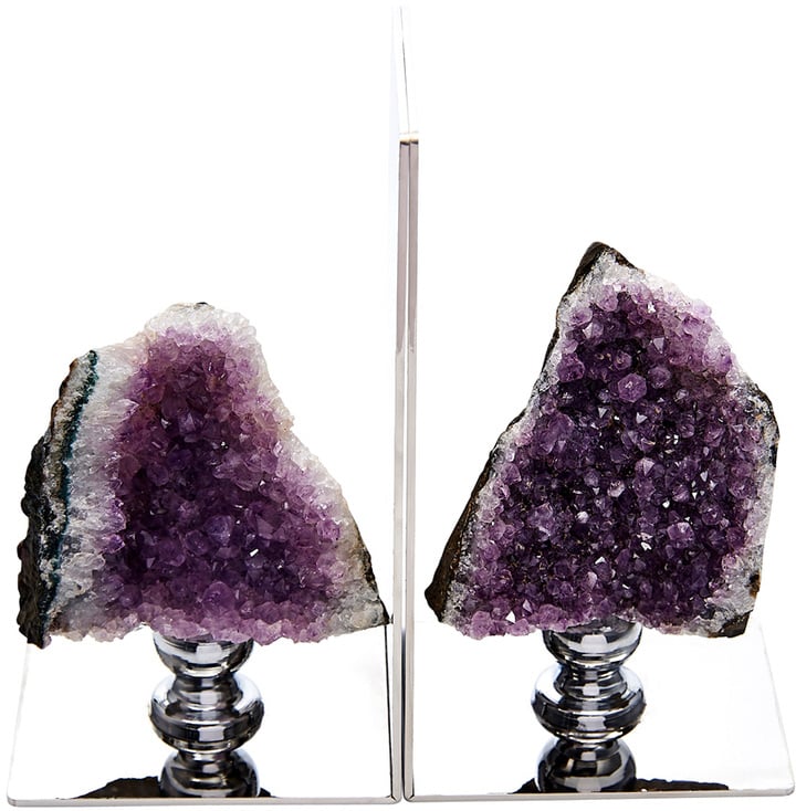 Amethyst Bookends Set