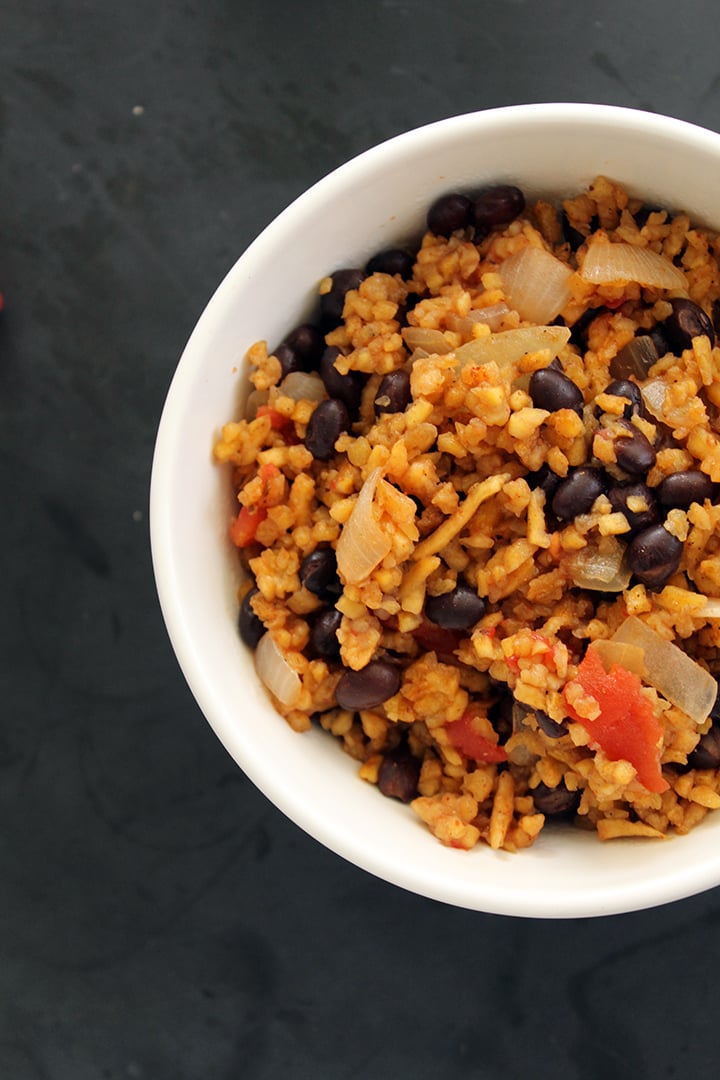 Plantain "Rice" and Beans