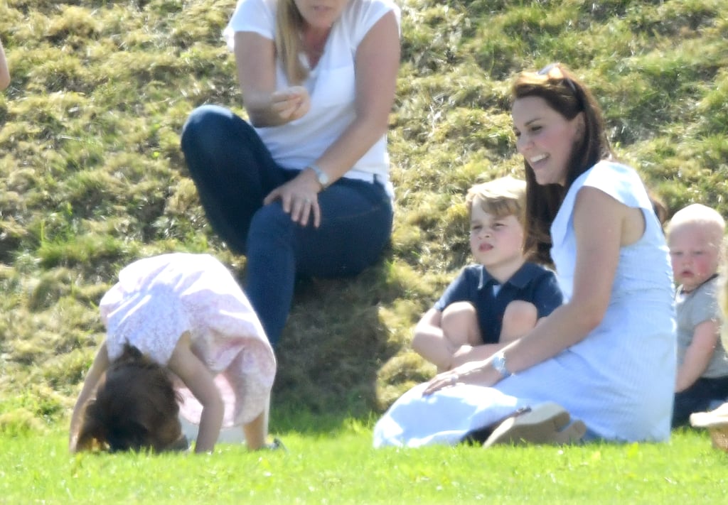 Kate Middleton Blue Dress at Polo Match 2018