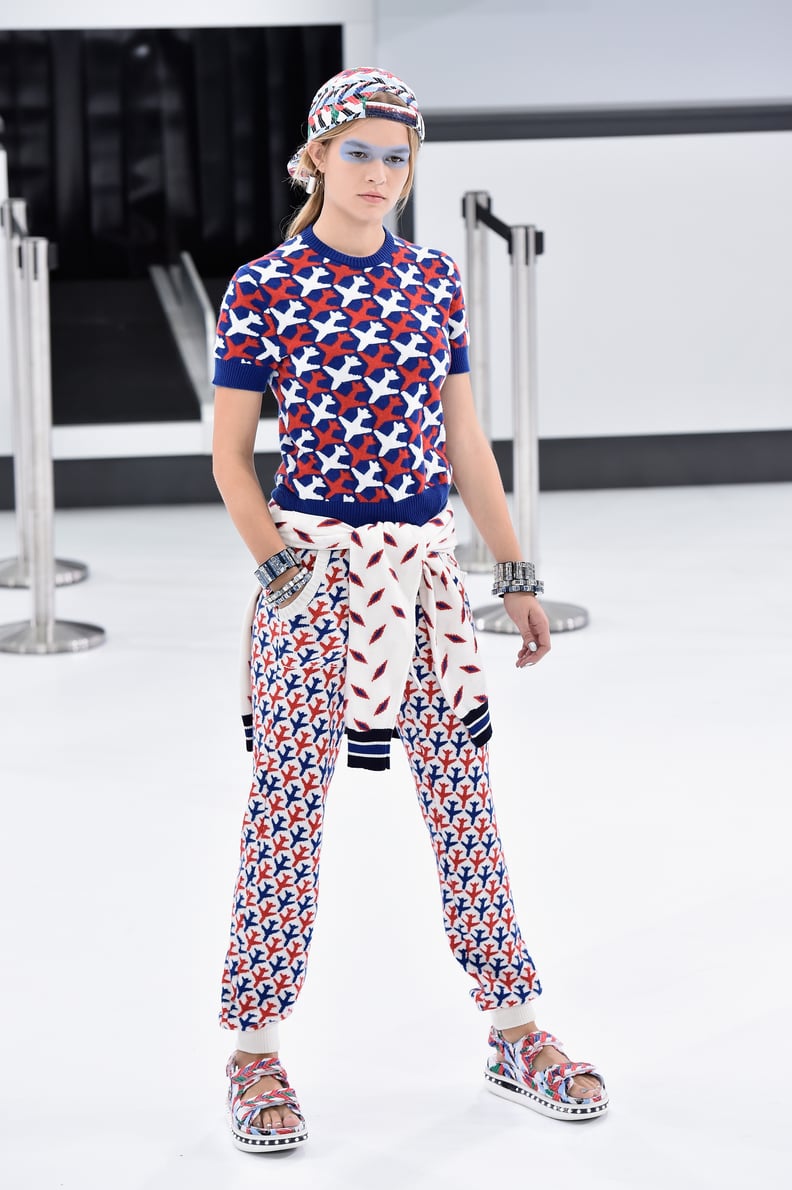 Airplane Prints Were Splashed on Cozy Separates