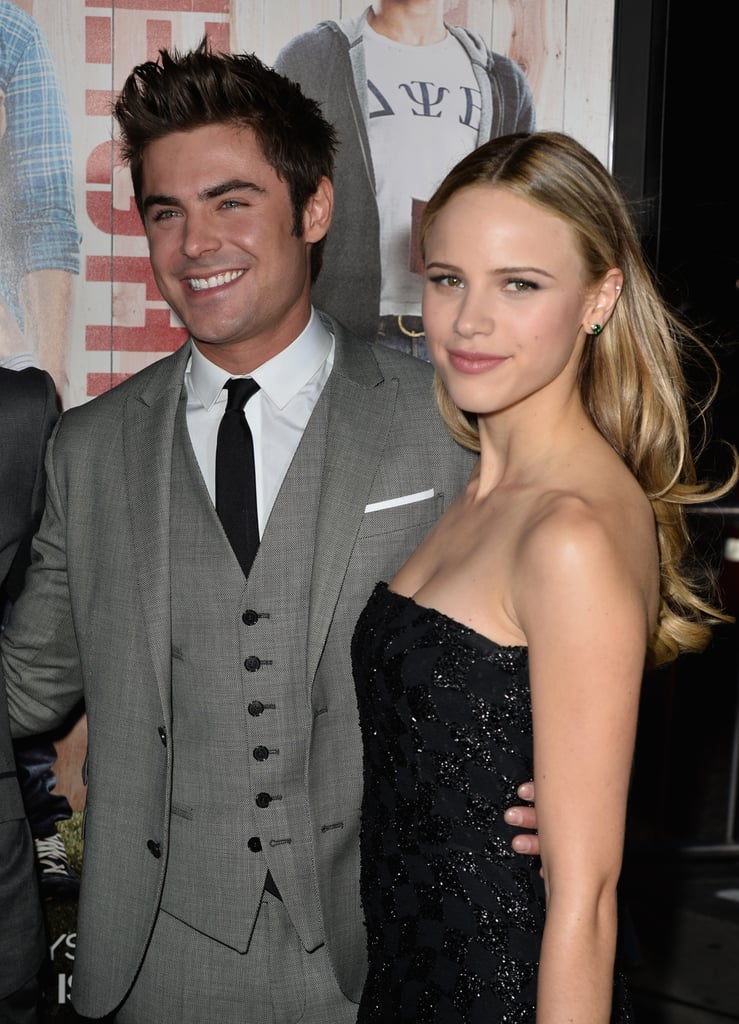 He cozied up with girlfriend Halston Sage.