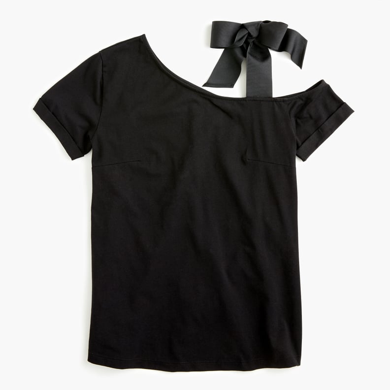 Universal Standard x J.Crew Asymmetrical Bow-strap T-shirt