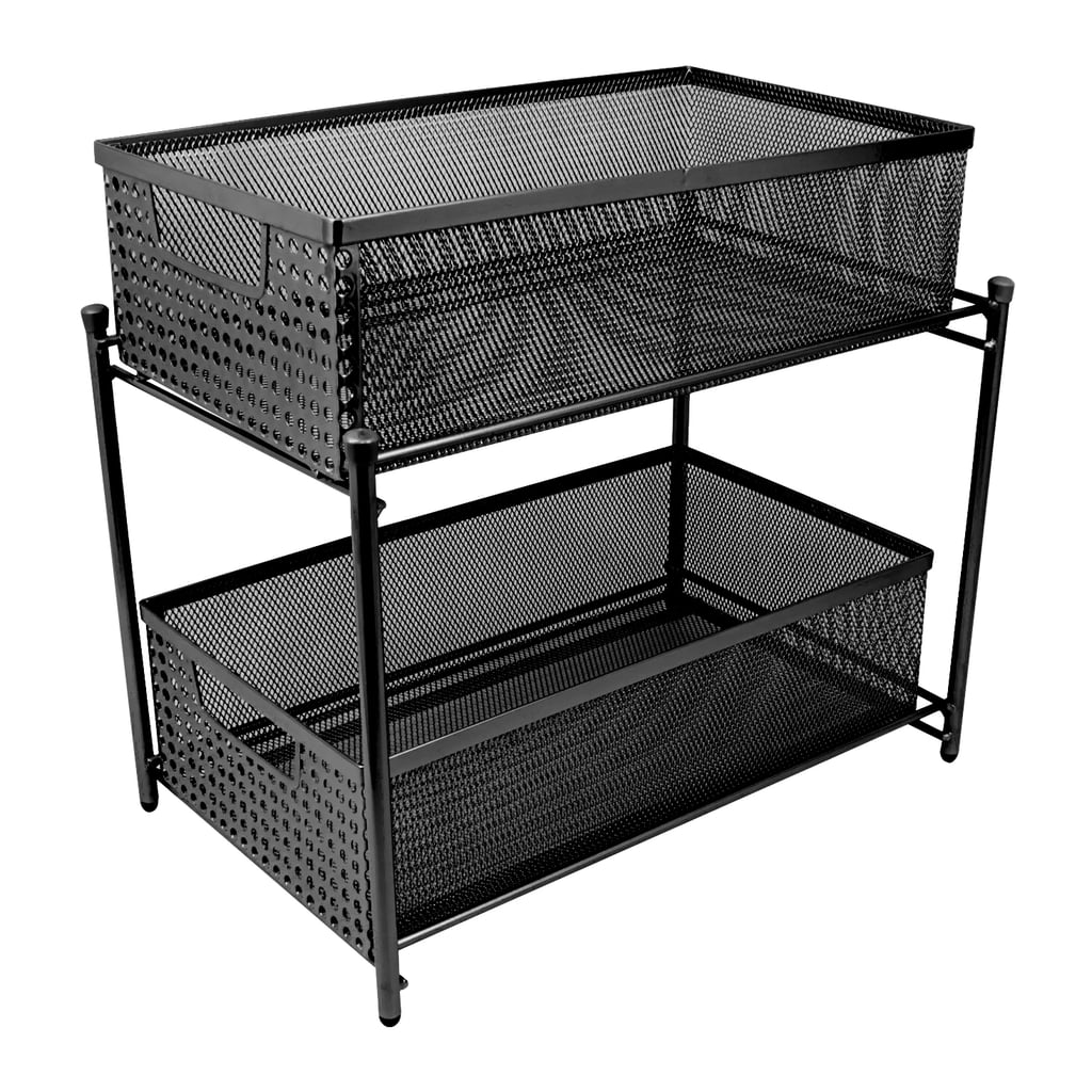 Sorbus Two Tier Organiser Baskets With Mesh Sliding Drawers