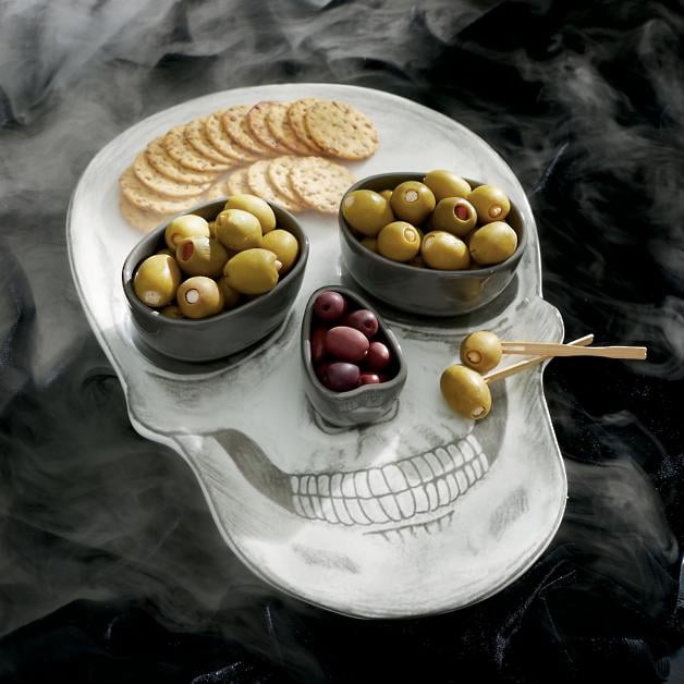 Skull Platter With Bowls