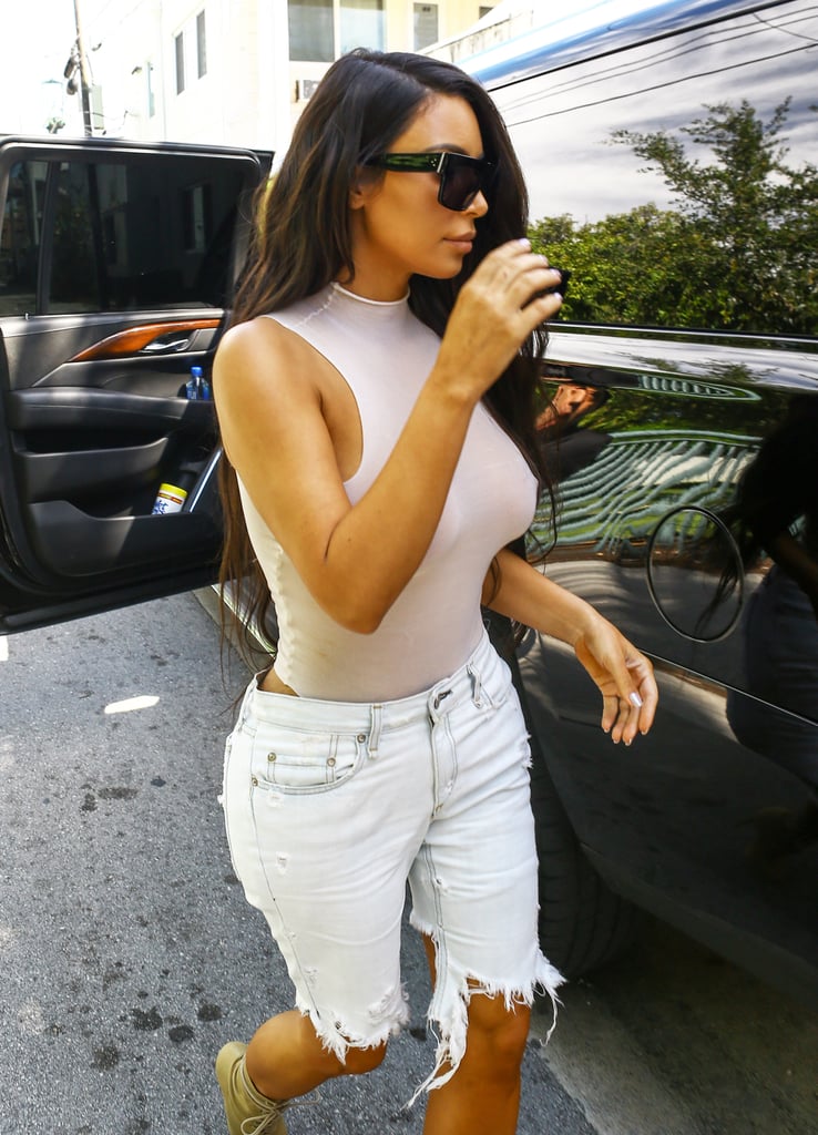 Kim Kardashian Walking in Miami September 2016