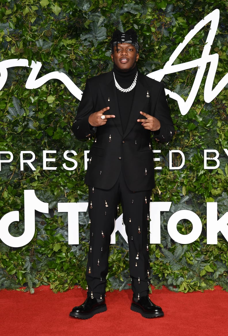 KSI at the 2021 Fashion Awards