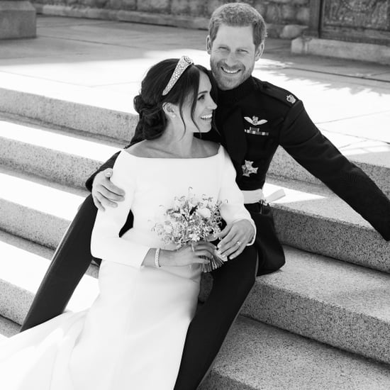 Prince Harry and Meghan Markle Laughing in Wedding Photo