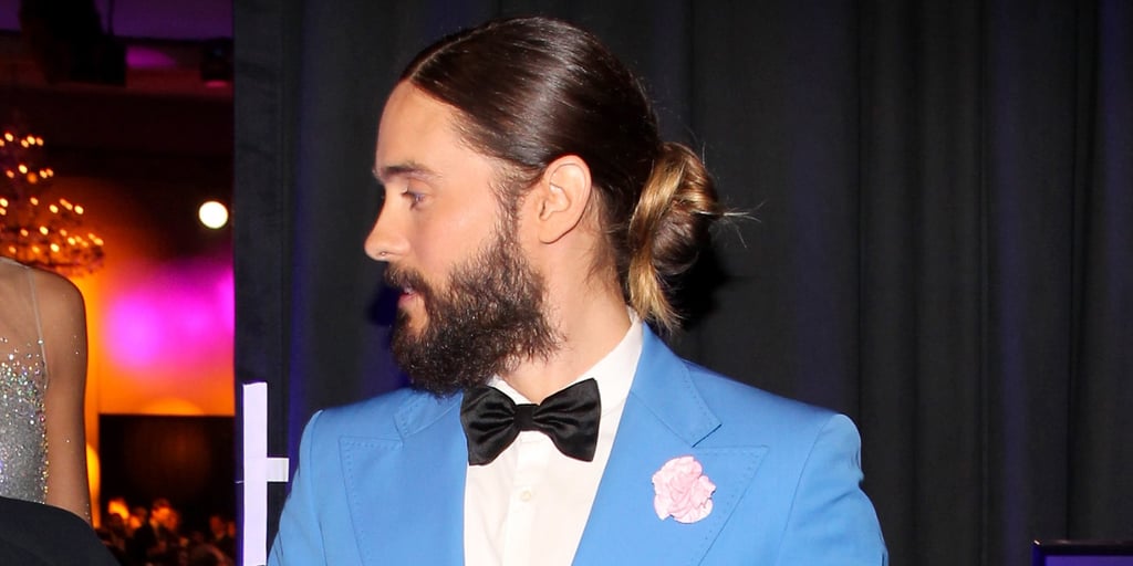 She was admiring Jared Leto's sensational man bun.