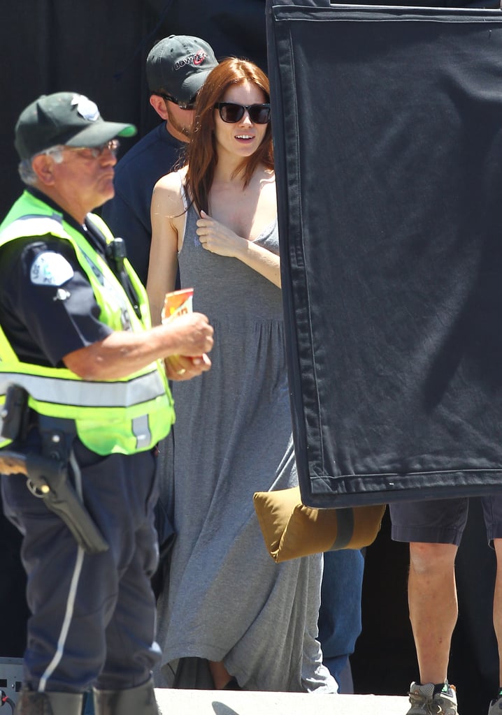 Sienna Miller and Bradley Cooper Filming American Sniper
