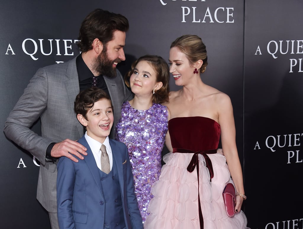 Emily Blunt and John Krasinski at A Quiet Place NYC Premiere