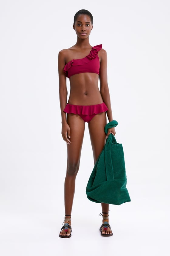 Zara Asymmetric Bikini Top