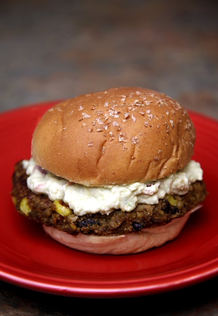 Sweet Potato Burger With Creamy Avocado Spread