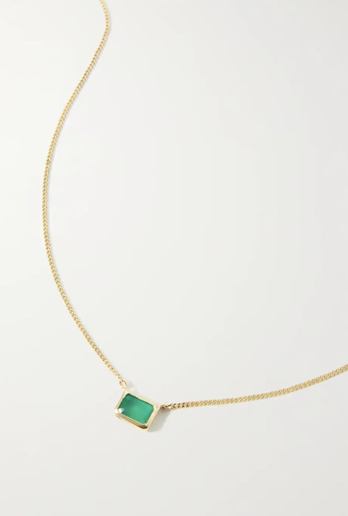 Loren Stewart 14-Karat Gold Quartz Necklace