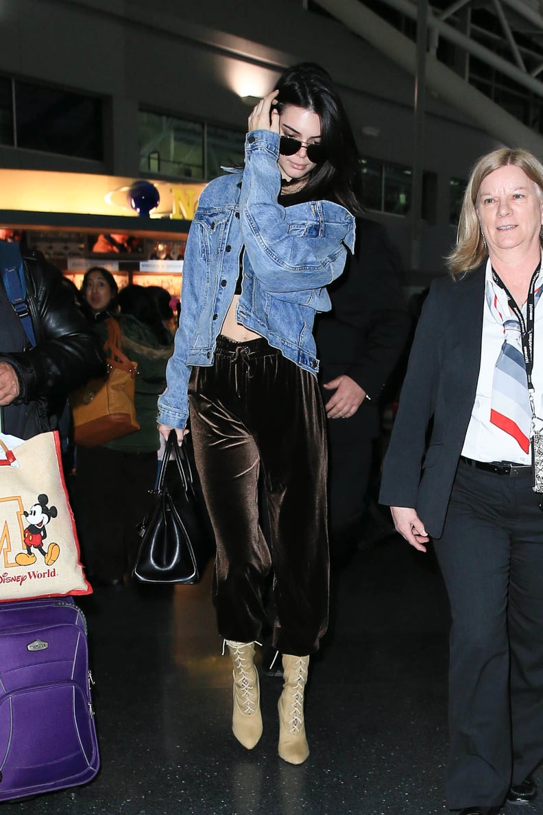 Kendall Jenner Looked Cozy and Comfy at JFK Airport