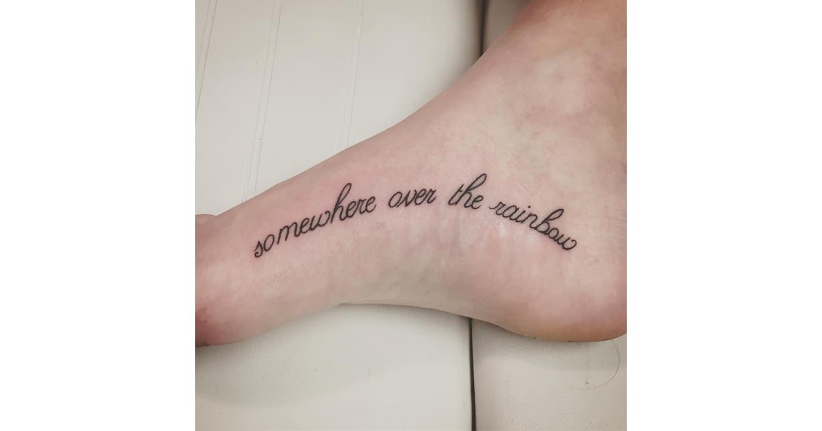 Somewhere Over the Rainbow Memorial Tattoo Ideas POPSUGAR Beauty