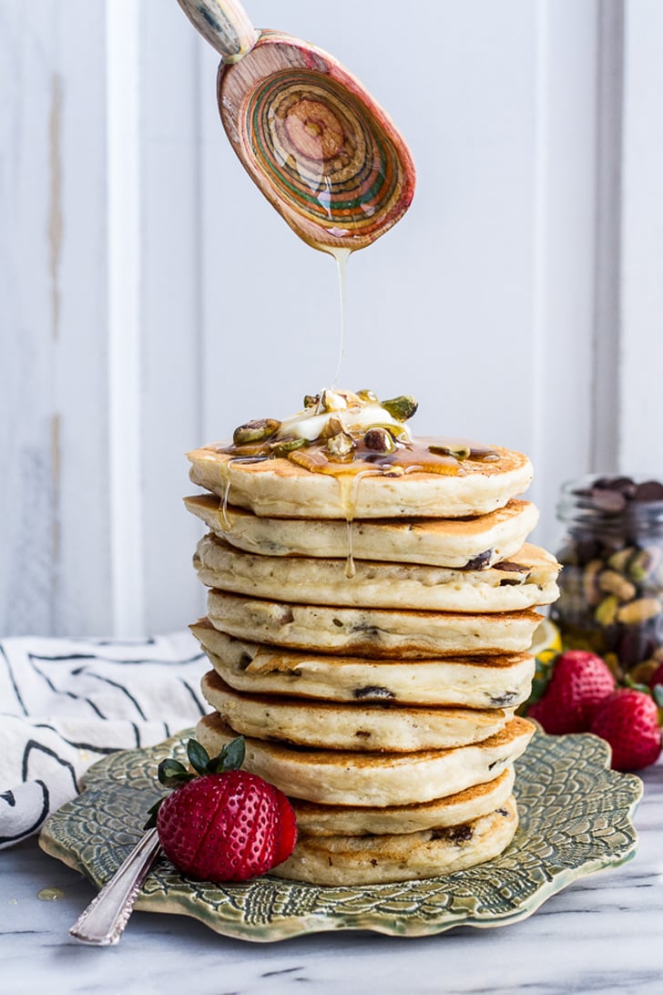 Baklava Pancakes With Salted Vanilla Honey Syrup