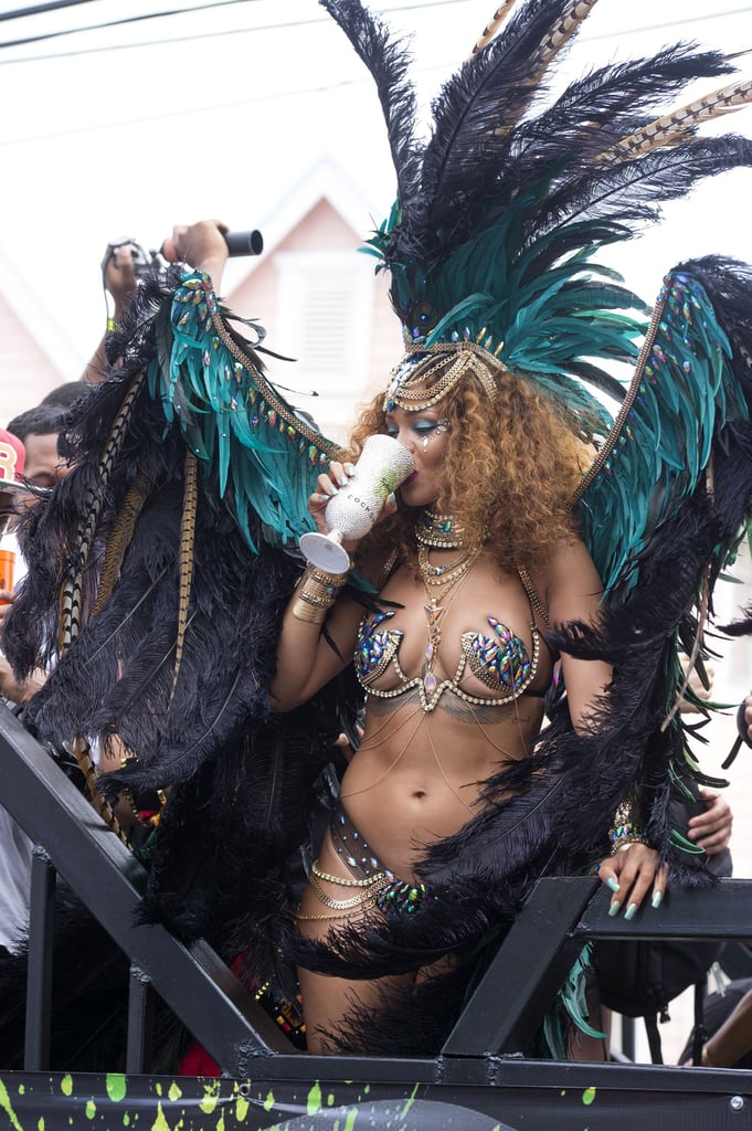 Rihanna Carnival Festival Barbados August 2015 Popsugar Celebrity Photo 5
