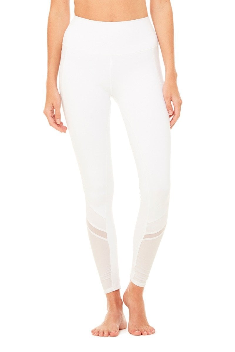white activewear leggings