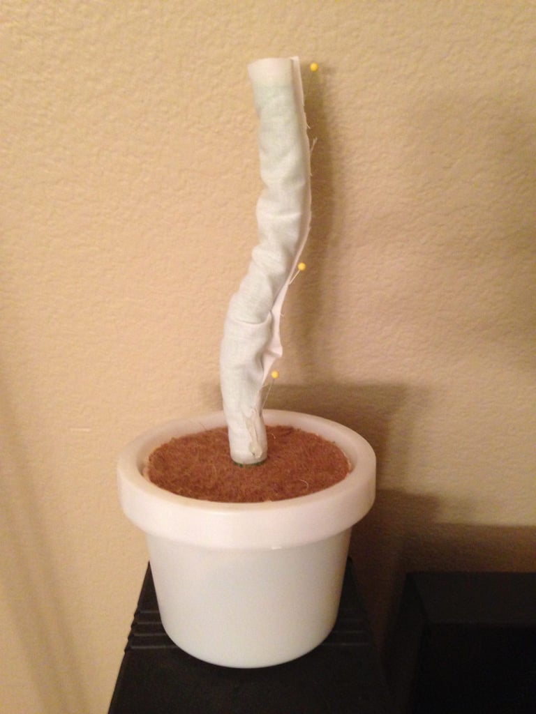 Muslin was used to set the canvas for Groot.