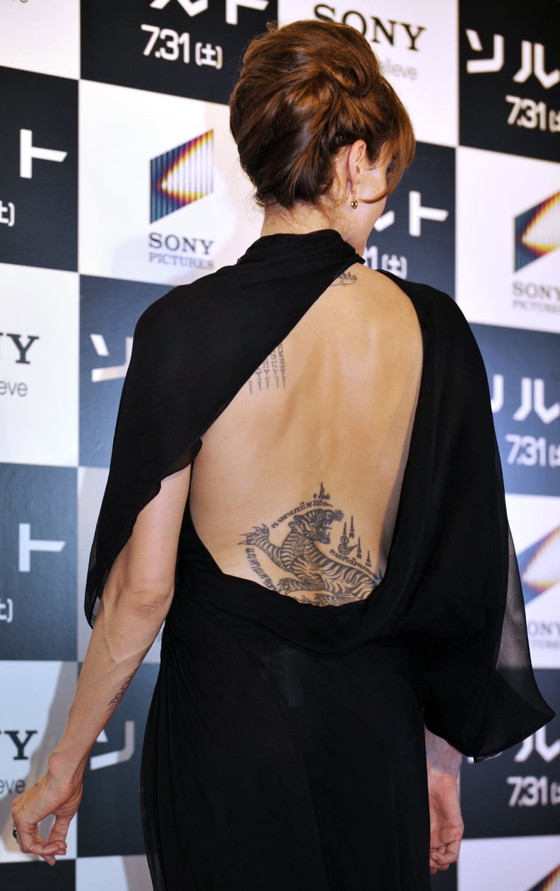 Angelina Jolie's Tiger Tattoo