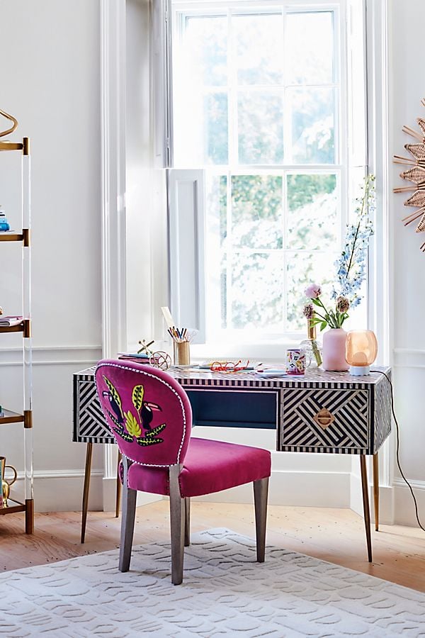 Optical Inlay Desk Best Furniture From Anthropologie POPSUGAR Home