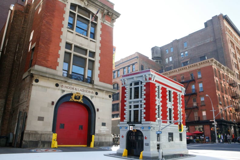 Another look at the firehouse headquarters.