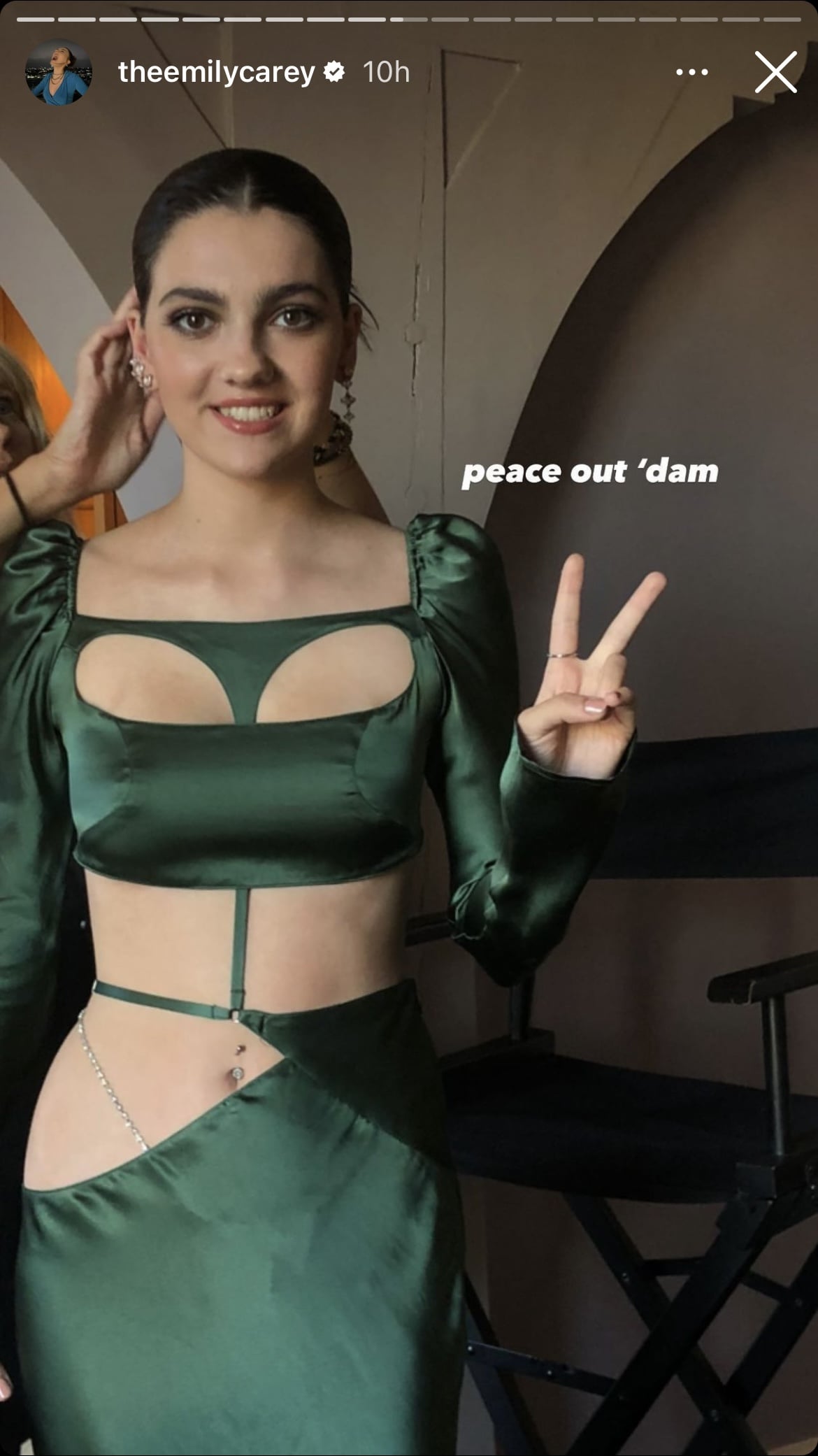 emily carey green dress Emily Carey's Green Dress at House of the Dragon Premiere