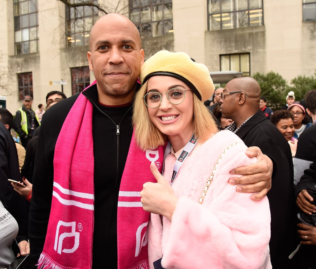 Pictured: Cory Booker and Katy Perry