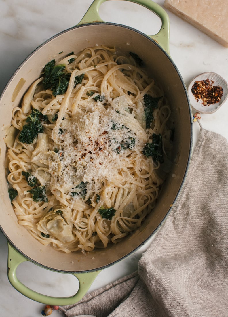 Lemon, Artichoke, and Kale 1-Pot Pasta