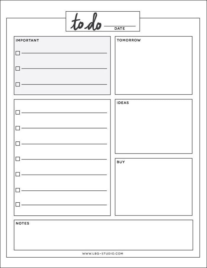 Free Printable To Do Lists Popsugar Smart Living