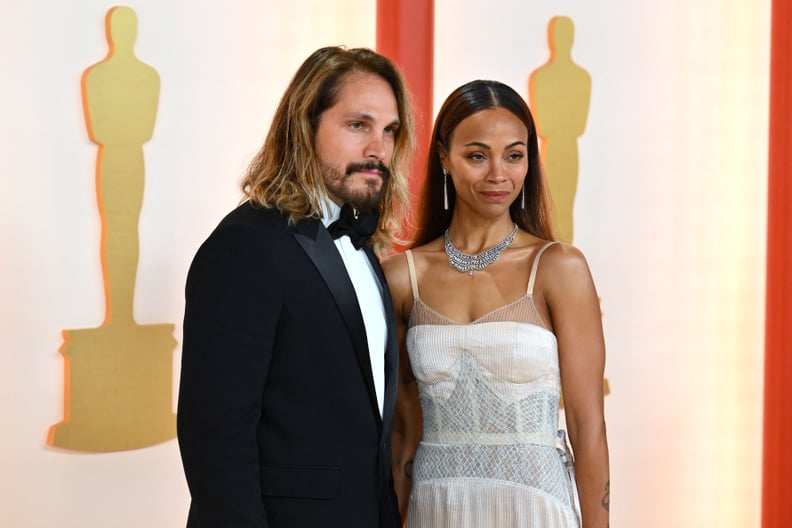 Zoë and Marco Perego Saldana at the 2023 Oscars