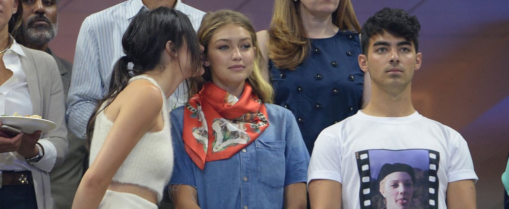 Kendall Jenner, Gigi Hadid, and Joe Jonas US Open Pictures