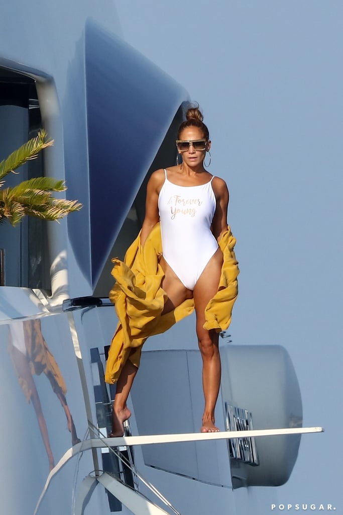 Jennifer Lopez on a Yacht in St. Tropez