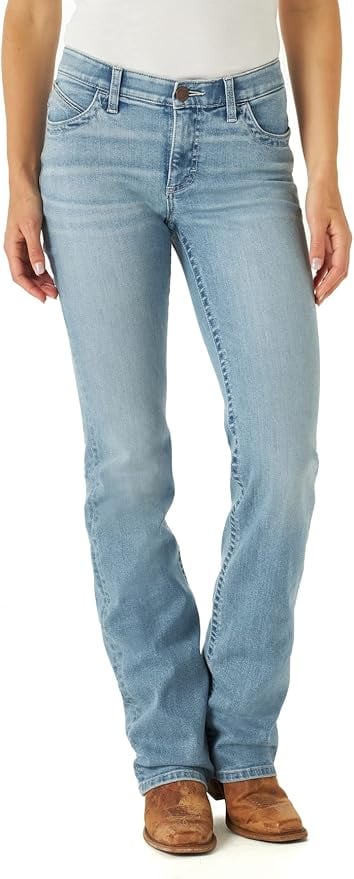 Wrangler Willow Mid Rise Performance Waist Boot Cut Jeans