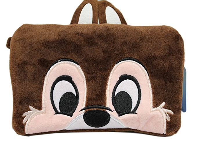Disney's Chip Face Plush Cosmetic Bag