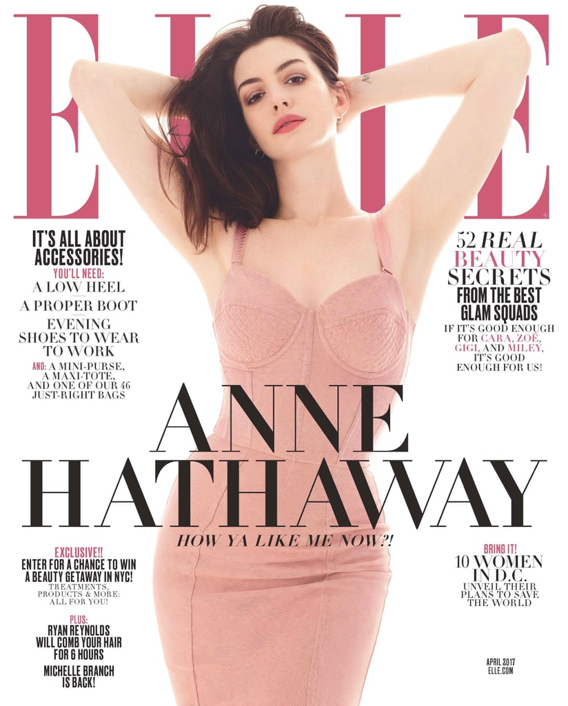 Anne Hathaway Elle April 2017 Cover